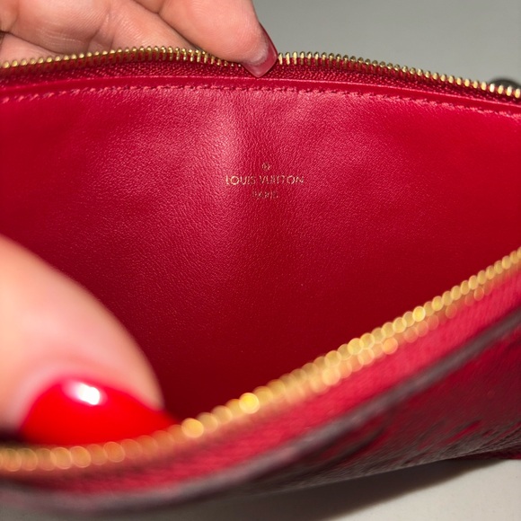 Lv Felicie Pochette- Wallet Scarlet - Picture 11 of 12